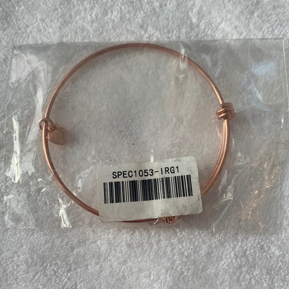 Together Inspired Breast Cancer Charm Bracelet-Rose Gold Expands 2.0”-3.5” - Picture 6 of 6